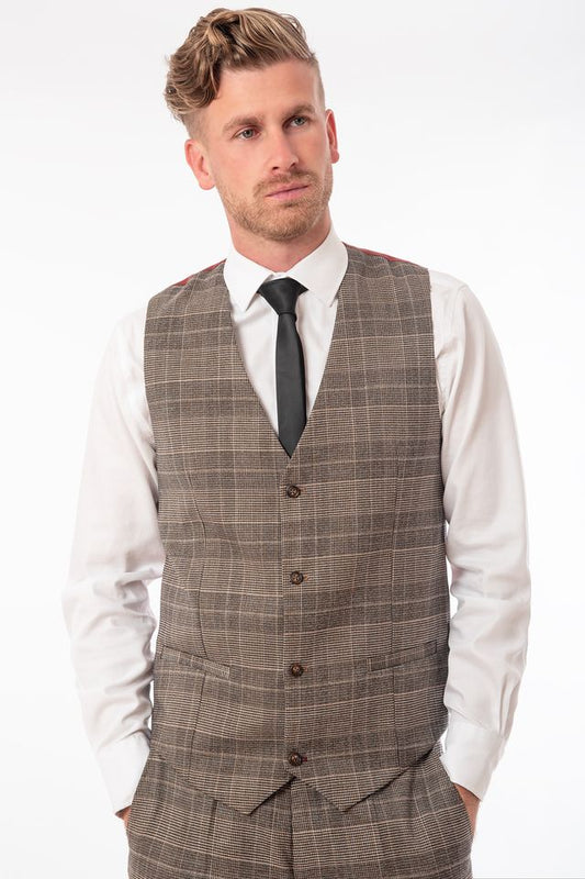 Diza Waistcoat - Brown