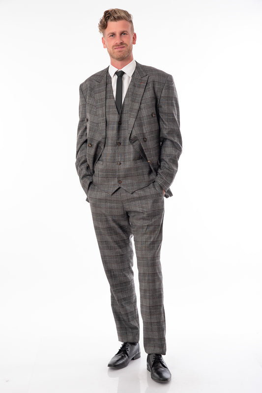 Diza Three Piece Suit - Grey
