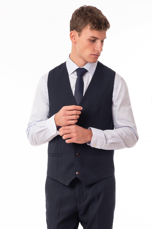 Doodle Waistcoat - Navy