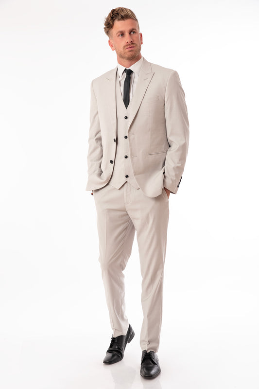 Mustard Three Piece Suit - Grey